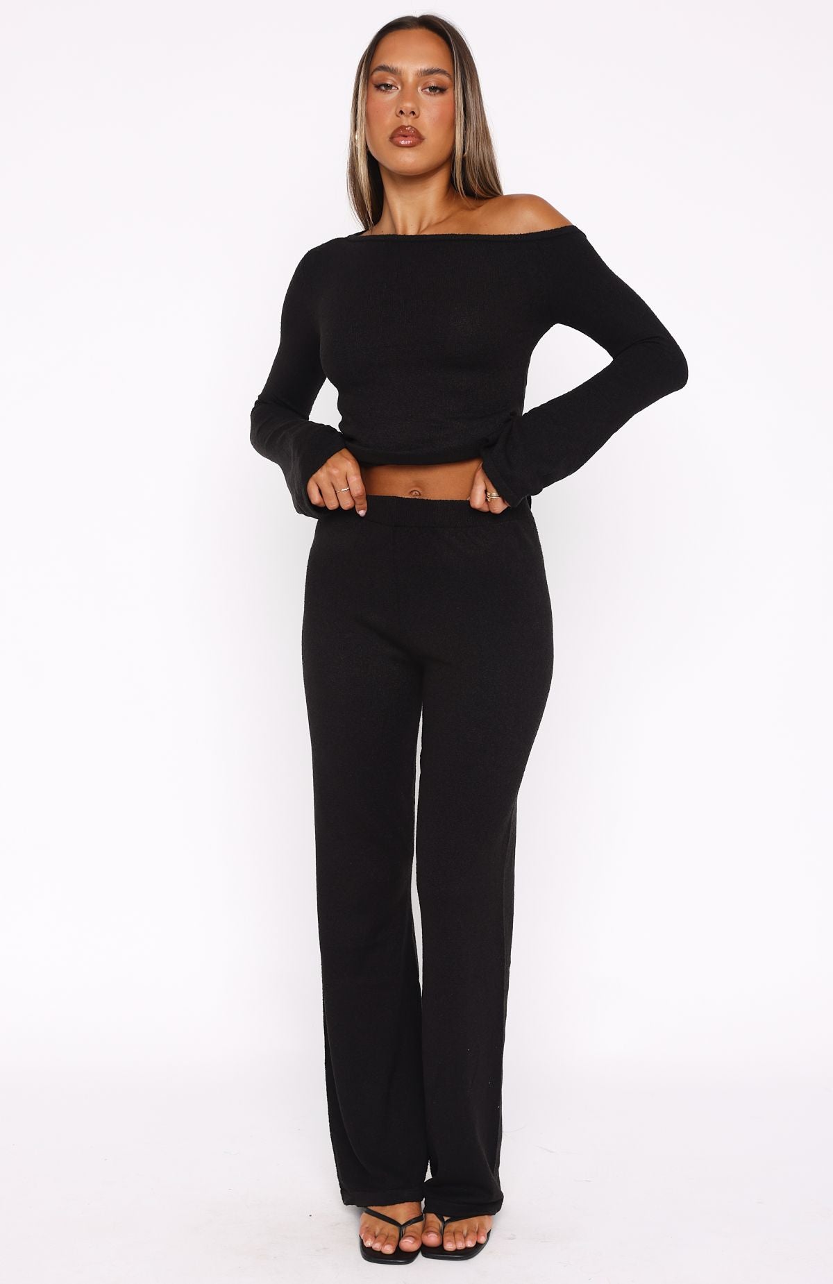 Pantalones "We'll Be Fine" negros