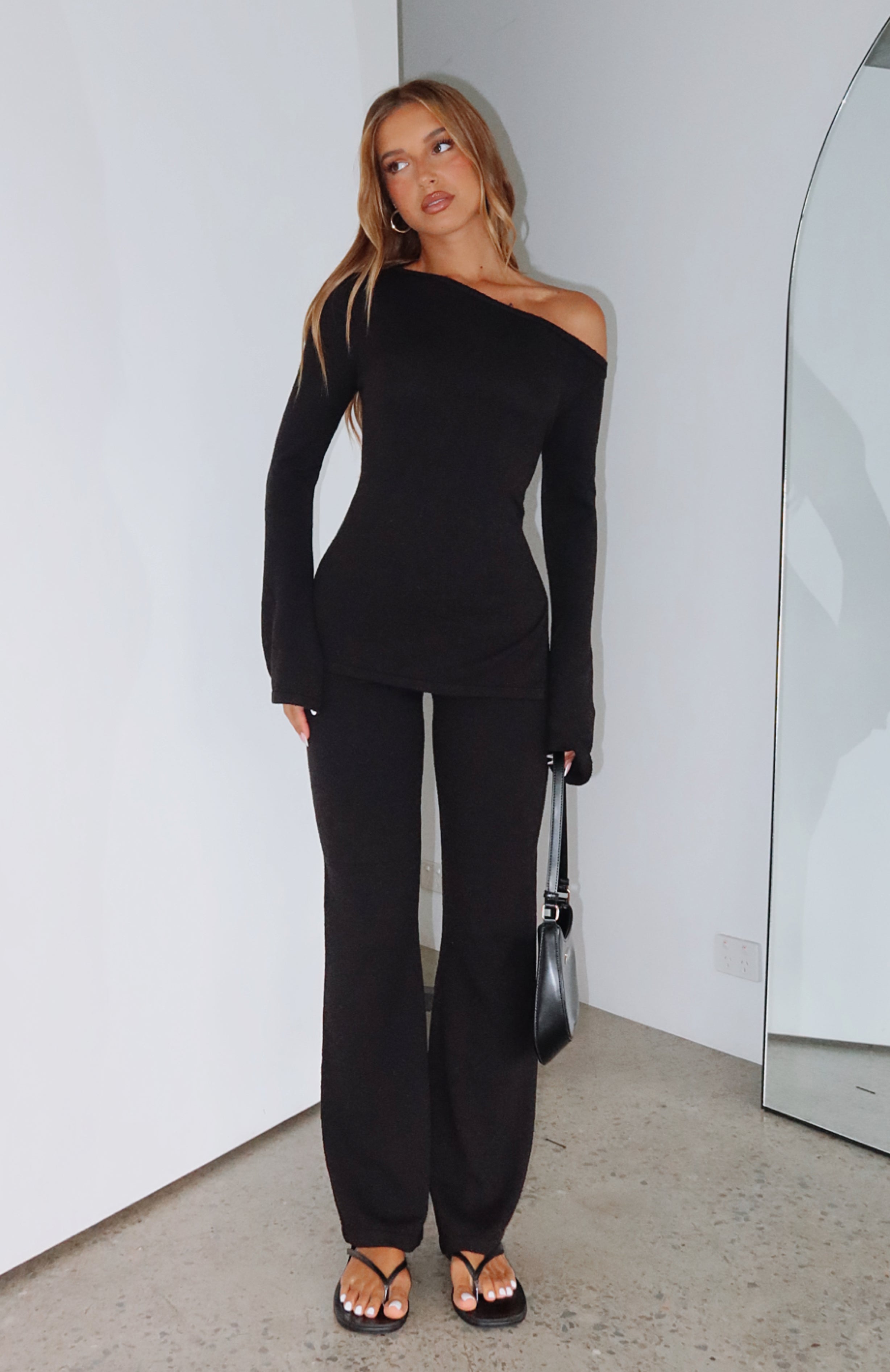 Pantalones "We'll Be Fine" negros