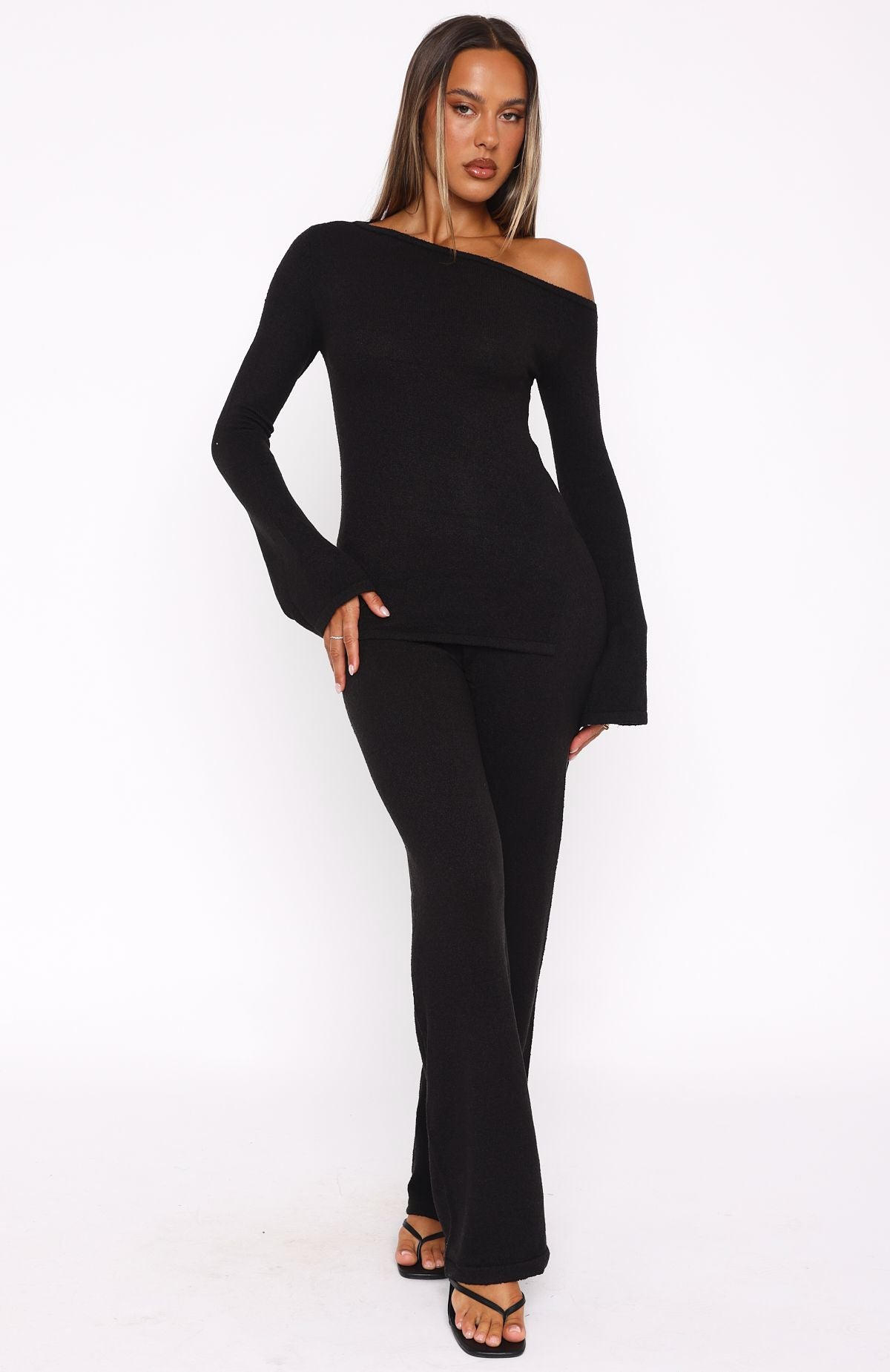 Pantalones "We'll Be Fine" negros